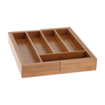 Excellent Houseware Bamboo Extendable Cutlery Tray – 21010
