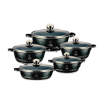 Royal Homeware Large Pot Set (Black) – DM2028
